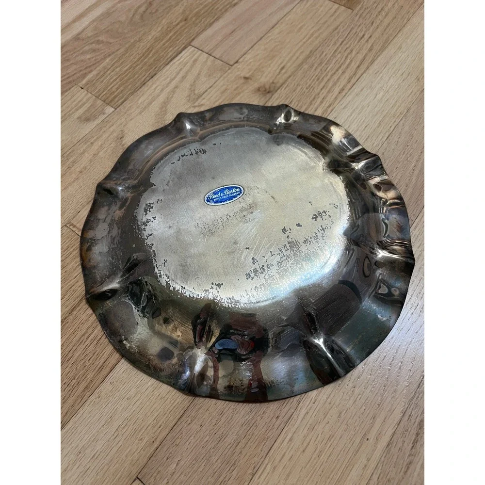 Reed & Barton Scalloped Plate Home OS Silver